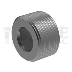 1/4" NPT SOCKET PIPE PLUG 3/4" TAPER, BLACK OXIDE